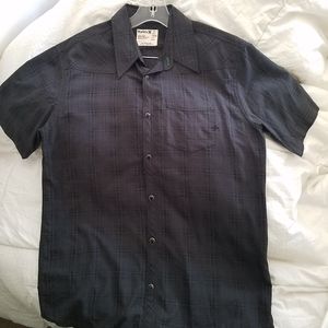 Hurley short sleeve snap up shirt